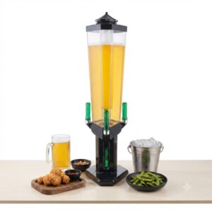 Beer Tower Dispenser with Ice Core